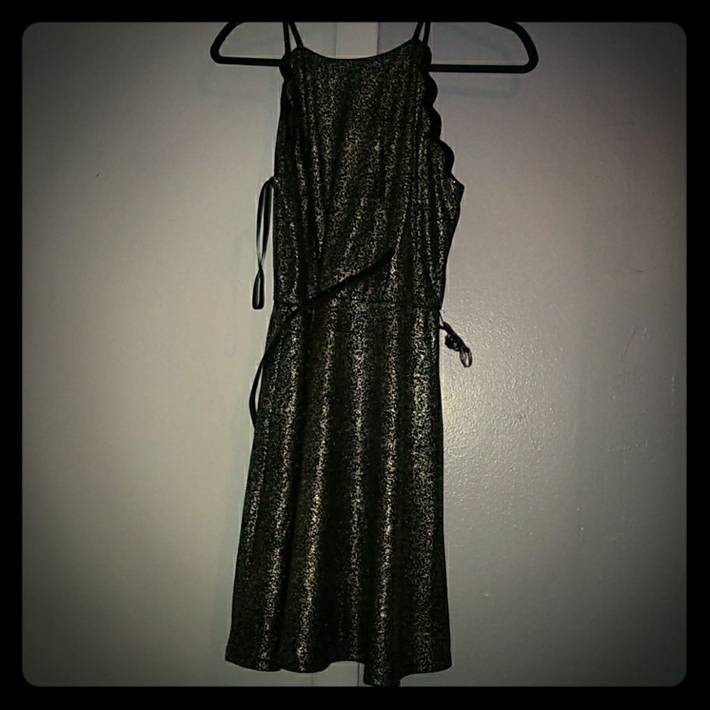 Sparkling Gold and black dress 👗